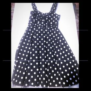 RETRO HOT TOPIC PIN UP POLKA DRESS w/ TULLE